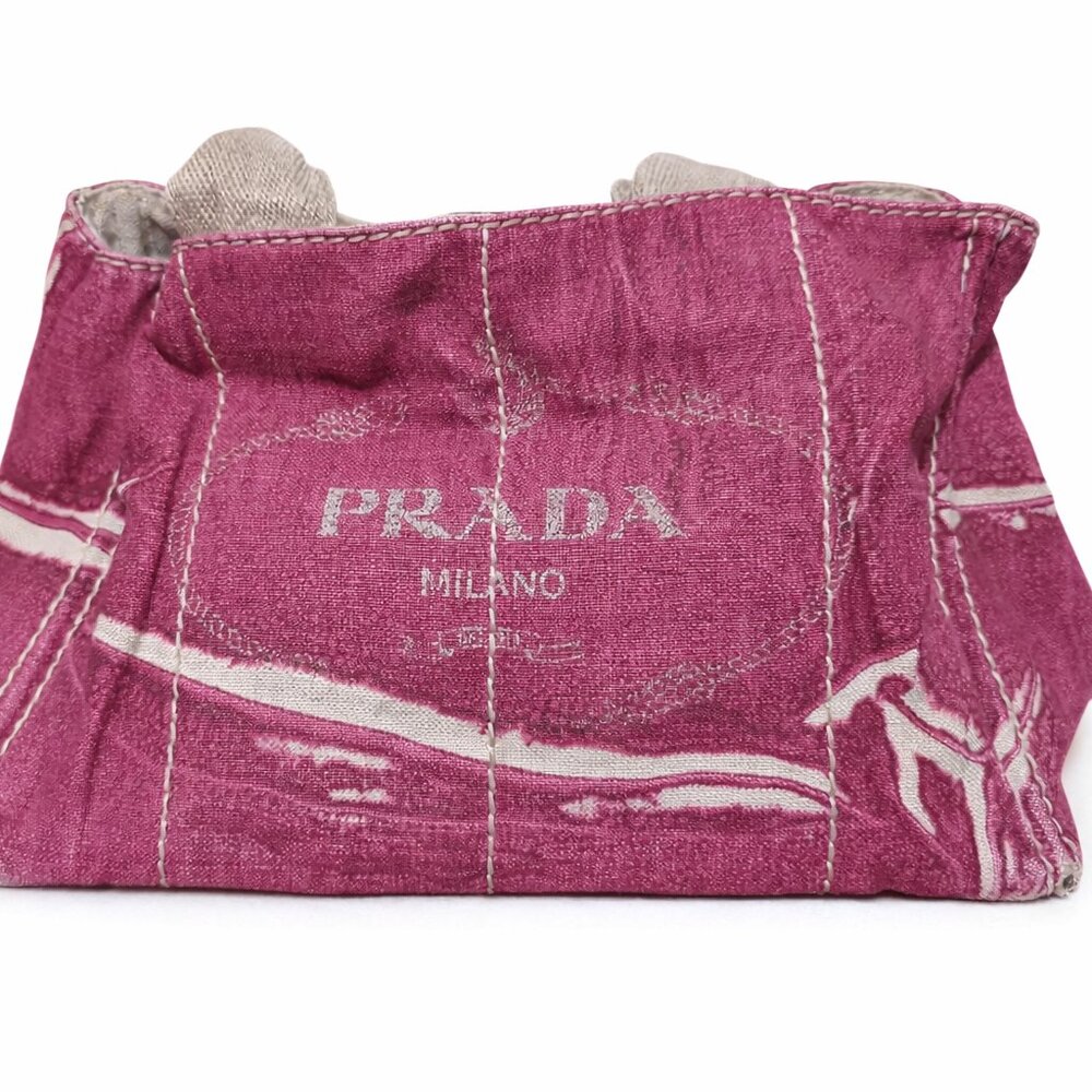 ✨ Authentic Prada Canvas Tote – Pink / Fuchsia – COA Included ✨